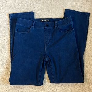 Betabrand Straight Leg Yoga Denim Jeans